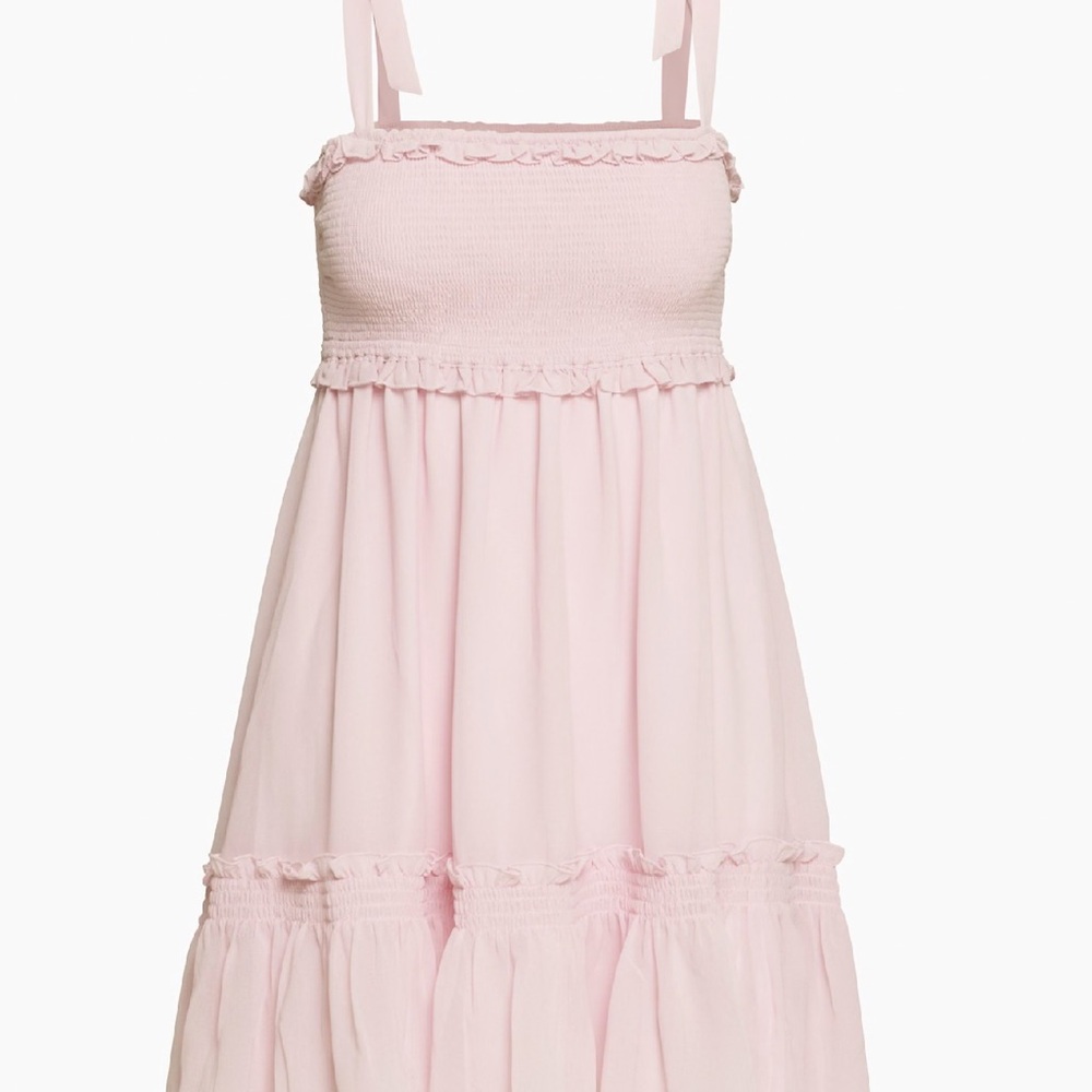 NWT Aritzia Sunday Best Fairey chiffon dress in Lilac Bloom size XS